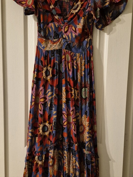 Angie Dresses & Skirts - Angie Women's Deep V Maxi Dress with Slit on left side